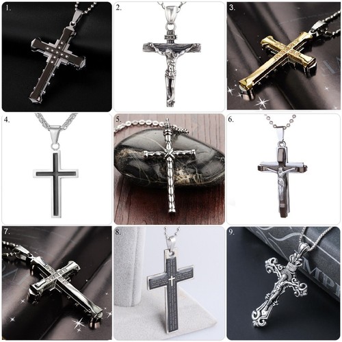Halskette kreuz anhänger - m.,