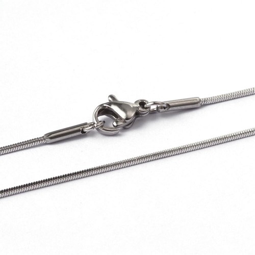 5cm edelstahl halskette - 44,5cm,