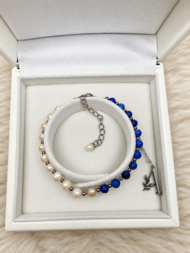 Edelstein armband mit - edelstein,