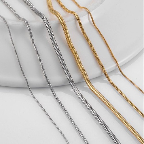 Edelstahl schlangenkette 2mm - edelstahl, 1-2mm