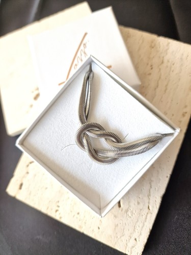Silberfarbene schlangenkette - silberfarbene,