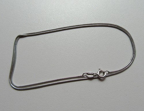 Nr3 schlangenkette rhodiniert - nr3,