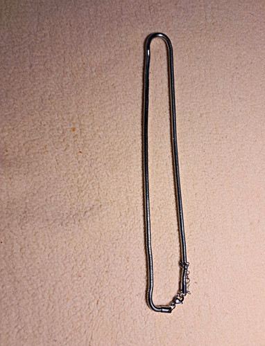 Silberfarbene schlangenkette - silberfarbene,