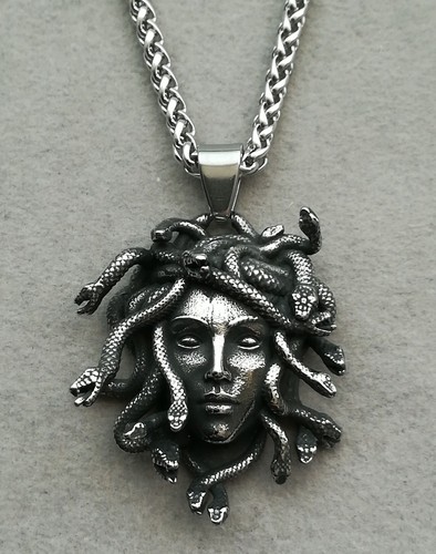 Medusa edelstahl anhänger mit - anhänger,