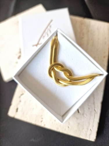 Goldfarbene schlangenkette mit - goldfarbene,
