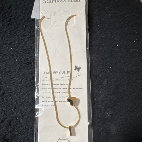 Edelstahl halskette goldfarben - halskette,