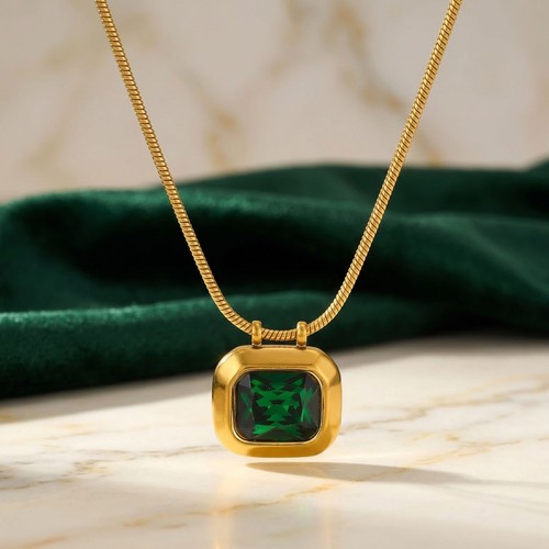 Damen halskette edelstahl 18k - halskette,