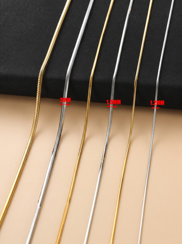Eckige schlangenkette damen - eckige,