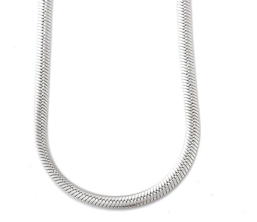 Edelstahl schlangenkette 45cm - edelstahl,